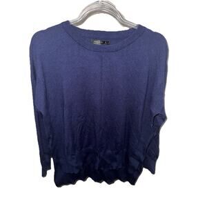 JOSEPH A. Blue Knit Pullover Sweater Women’s Size S Long Sleeve